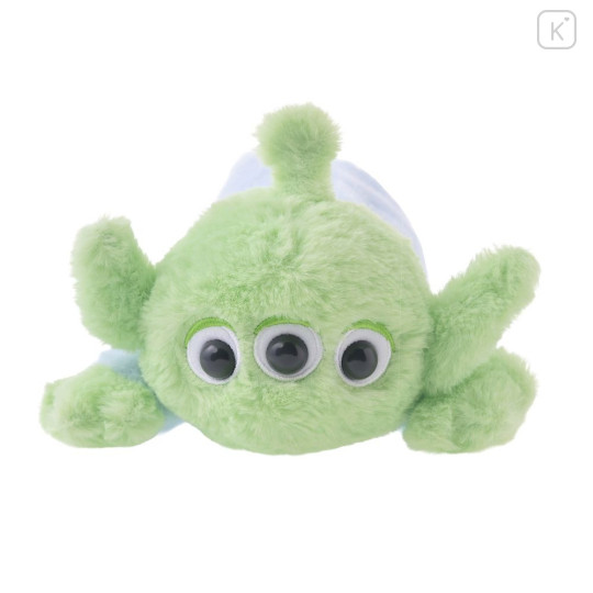 Japan Disney Store Fluffy Plush Pen Case - Toy Story : Little Green Men / Aliens - 2