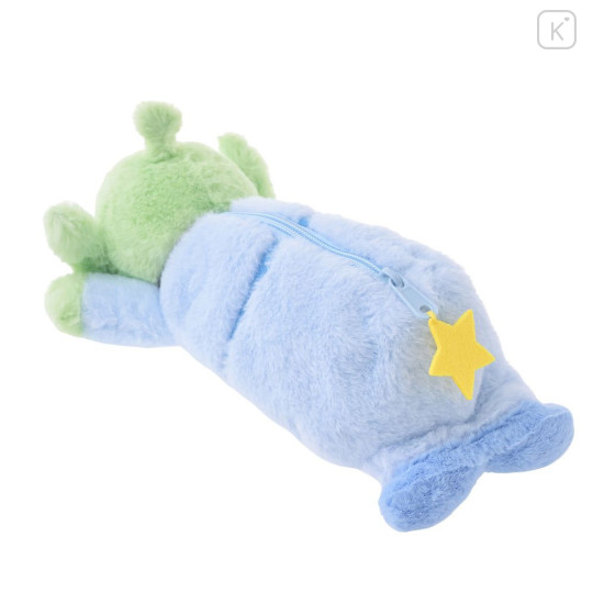 Japan Disney Store Fluffy Plush Pen Case - Toy Story : Little Green Men / Aliens - 3