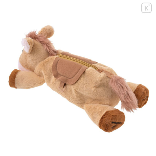 Japan Disney Store Fluffy Plush Pen Case - Toy Story : Bullseye - 3
