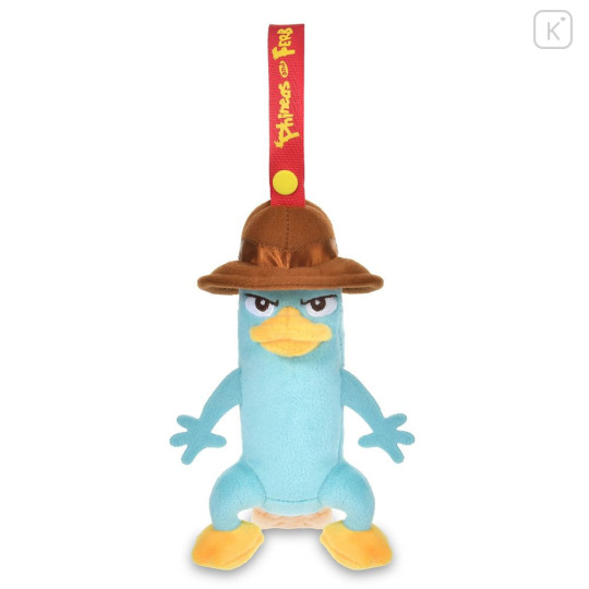 Japan Disney Store Plush Keychain Bag Charm - Perry the Platypus : Phineas and Ferb Agent P - 1