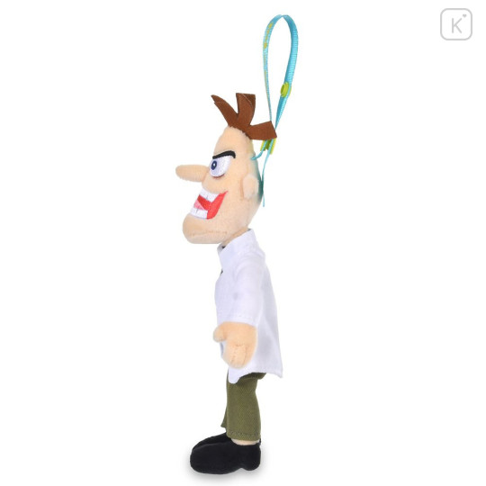 Japan Disney Store Plush Keychain Bag Charm - Perry the Platypus : Phineas and Ferb Evil Doctor Heinz Doofenshmirtz - 2