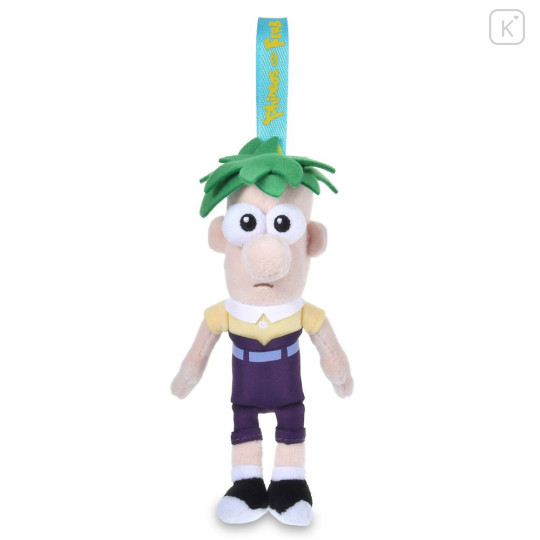 Japan Disney Store Plush Keychain Bag Charm - Perry the Platypus : Phineas and Ferb Ferb Fletcher - 1