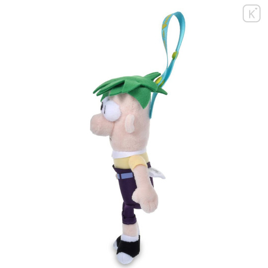 Japan Disney Store Plush Keychain Bag Charm - Perry the Platypus : Phineas and Ferb Ferb Fletcher - 3