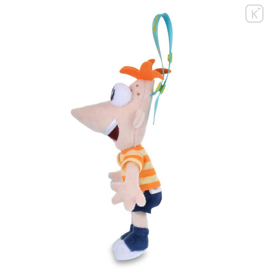 Japan Disney Store Plush Keychain Bag Charm - Perry the Platypus : Phineas and Ferb Phineas Flynn - 3