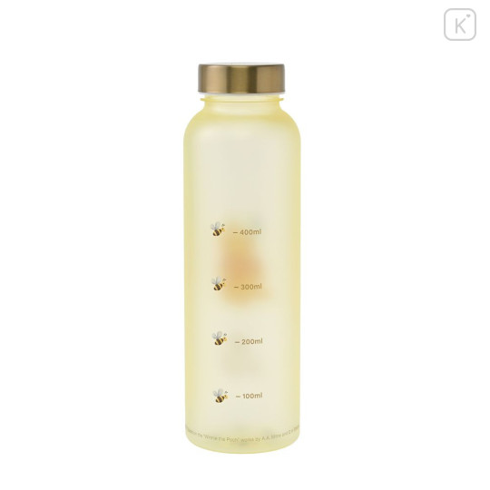 Japan Disney Store Water Bottle 590ml - Pooh : Butterfly Yellow - 3