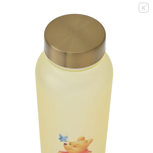 Japan Disney Store Water Bottle 590ml - Pooh : Butterfly Yellow - 5