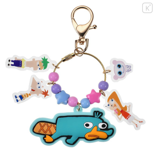 Japan Disney Store Wire Key Ring Charm Keychain - Perry the Platypus : Phineas and Ferb - 1