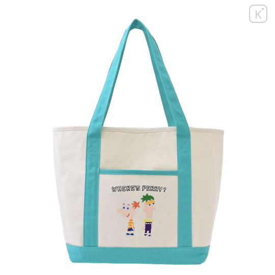 Japan Disney Store Tote Bag - Perry the Platypus : Phineas and Ferb Where is Perry - 3