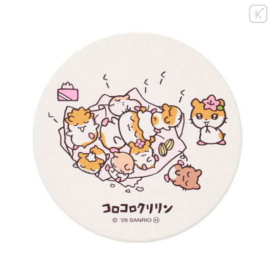 Japan Sanrio Water Absorbing Coaster - Corocorokuririn : The Whole Family Gather - 1