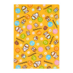 Japan Sanrio A4 Clear Folder - Corocorokuririn : The Whole Family Gather Orange