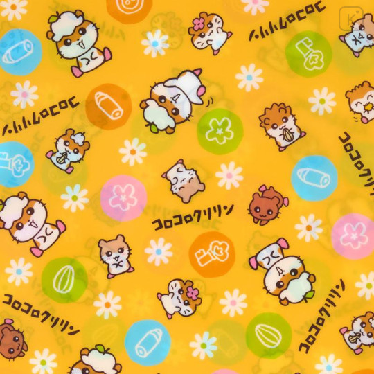 Japan Sanrio A4 Clear Folder - Corocorokuririn : The Whole Family Gather Orange - 4