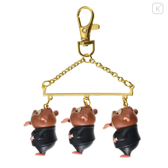 Japan Disney Store Swaying Keychain - Zootopia : Phineas and Ferb Lemming Businessman Figure - 4