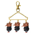 Japan Disney Store Swaying Keychain - Zootopia : Phineas and Ferb Lemming Businessman Figure - 4
