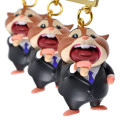 Japan Disney Store Swaying Keychain - Zootopia : Phineas and Ferb Lemming Businessman Figure - 6