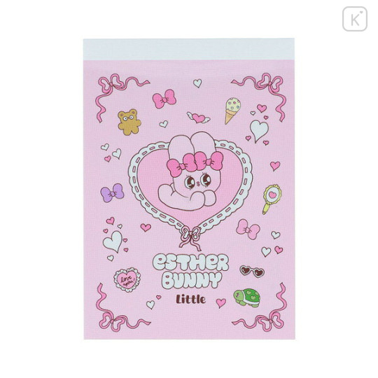 Japan Esther Bunny Mini Notepad - Esther Bunny Little Pink - 1
