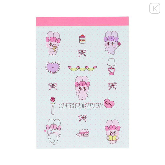 Japan Esther Bunny Mini Notepad - Esther Bunny Little White - 1