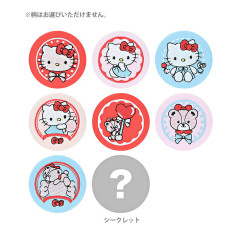 Japan Sanrio Secret Embroidered Can Badge - Hello Kitty & Tiny Chum : Blind Box