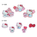 Japan Sanrio Mixed Stickers - Hello Kitty & Tiny Chum : Grid Red - 2