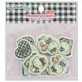 Japan Sanrio Mixed Stickers - Hello Kitty & Tiny Chum : Grid Black - 1
