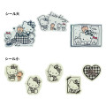 Japan Sanrio Mixed Stickers - Hello Kitty & Tiny Chum : Grid Black - 2