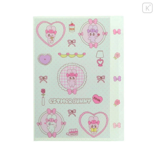 Japan Esther Bunny 5 Pockets A4 Clear File - Esther Bunny Little White - 1