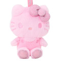 Japan Sanrio Fluffy Glitter Mascot Holder - Hello Kitty : Pink - 2
