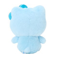 Japan Sanrio Fluffy Glitter Mascot Holder - Hello Kitty : Blue - 3