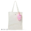 Japan Sanrio Fluffy Glitter Mascot Holder - Hello Kitty : Gray - 4