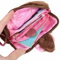 Japan Monchhichi Plush Pass Case Card Holder Pouch - Monchhichi-chan : Face - 3