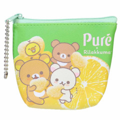Japan San-X Triangular Mini Pouch - Rilakkuma : Pure Gummy Lemon