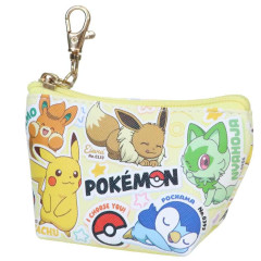 Japan Pokemon Triangular Mini Pouch - Pocket Monster : I Choose You! Yellow