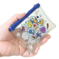 Japan Pokemon Mini Clear Flat Pouch - Charizard / Lizardon & Eevee & Pikachu : Japanese Sakura Blue - 2