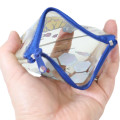 Japan Pokemon Mini Clear Flat Pouch - Charizard / Lizardon & Eevee & Pikachu : Japanese Sakura Blue - 3
