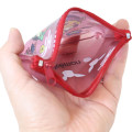 Japan Pokemon Mini Clear Flat Pouch - Eevee : Japanese Plum Blossom Red - 3