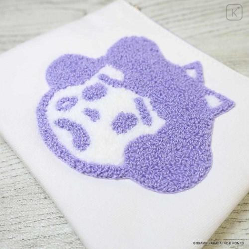 Japan Osamu Goods Mini Embroidery Flat Pouch - Crying Girl Purple - 4
