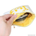 Japan Osamu Goods Mini Embroidery Flat Pouch - Cat Smile - 3