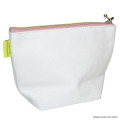 Japan Osamu Goods Embroidery Cosmetic Pouch - Jill White Pink - 2