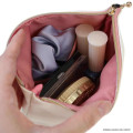 Japan Osamu Goods Embroidery Cosmetic Pouch - Jill White Pink - 3