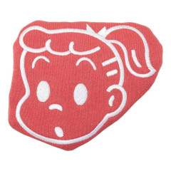 Japan Osamu Goods Face-Shaped Mini Pouch - Girl Jill Red