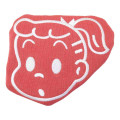 Japan Osamu Goods Face-Shaped Mini Pouch - Girl Jill Red - 1