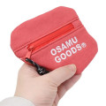 Japan Osamu Goods Face-Shaped Mini Pouch - Girl Jill Red - 2