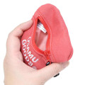 Japan Osamu Goods Face-Shaped Mini Pouch - Girl Jill Red - 3