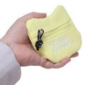Japan Osamu Goods Face-Shaped Mini Pouch - Cat Yellow - 2