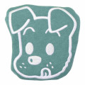 Japan Osamu Goods Face-Shaped Mini Pouch - Dog Green - 1