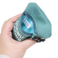 Japan Osamu Goods Face-Shaped Mini Pouch - Dog Green - 3