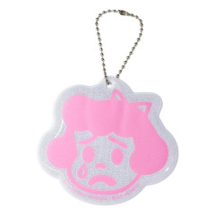 Japan Osamu Goods Reflector Keychain - Crying Girl Betty Pink