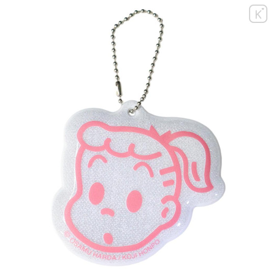 Japan Osamu Goods Reflector Keychain - Girl Jill Pink - 1