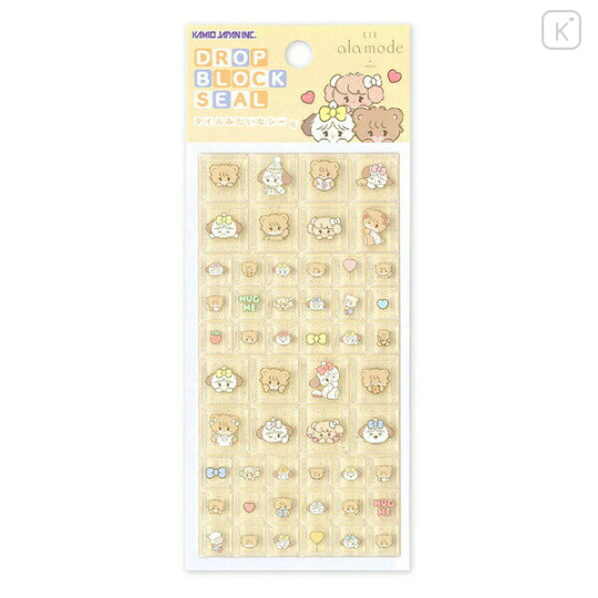 Japan Mikko Illustrations Drop Block Seal - Lil ala mode : Latte & Souffle & Nattsu - 1
