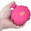 Japan Osamu Goods Pochi Silicone Mini Accessory Clasp Pouch - Girl Jill Pink - 2