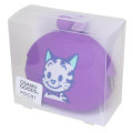 Japan Osamu Goods Pochi Silicone Mini Accessory Clasp Pouch - Cat Purple - 4